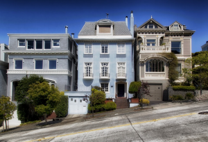 houses on a sloped area